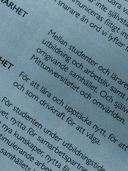 En ny utvecklingsplan och våra välbekanta kärnvärden nytta, närhet, nyfikenhet ser dagens ljus.