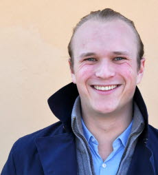 Christoffer Rullander studerar förvaltningsjuridiska programmet med inriktning statsvetenskap