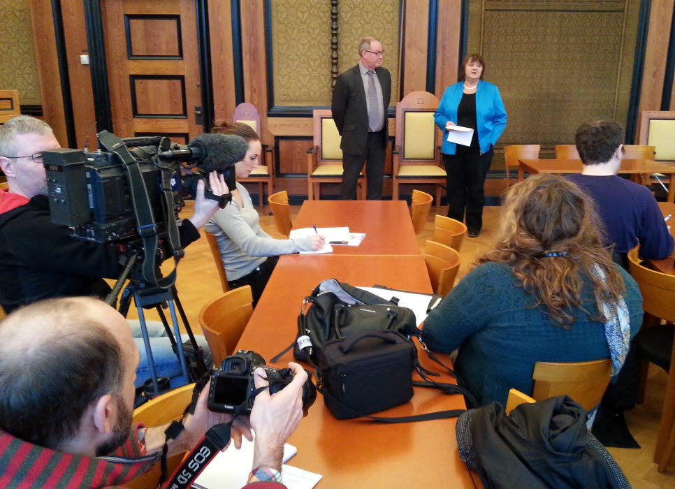 Pressträff samarbetsavtal Mittuniversitetet Östersunds kommun