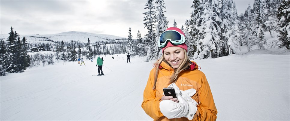 Skidanläggning liggande