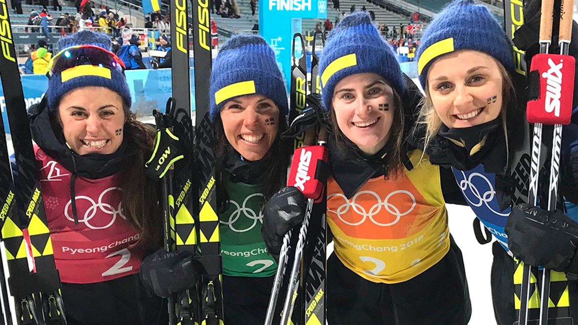 Damstafettlaget OS Peyongchang 2018