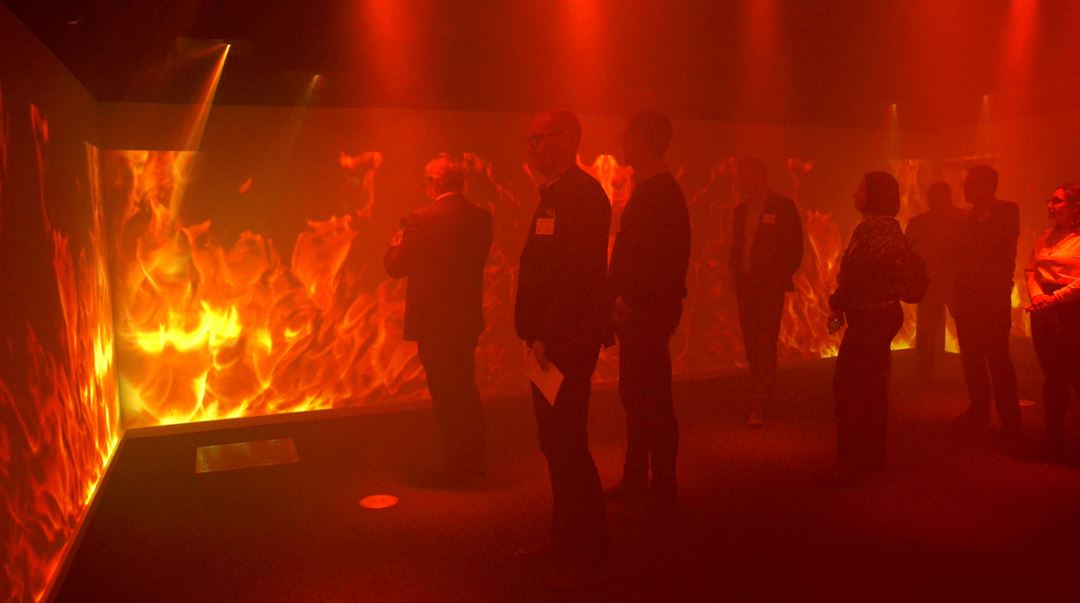 Simulerad brand i RCR Lab