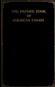 The Oxford Book of American Essays