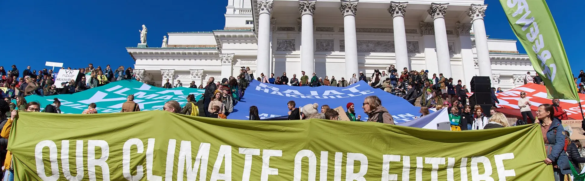 Klimatdemonstration i Helsingfors april 2019