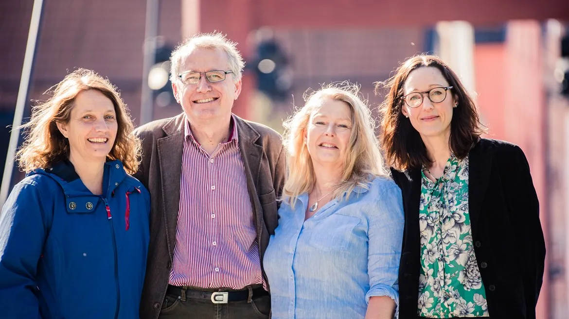 På bilden: Helene Dahlström, Magnus Oskarsson, Nina Eliasson och Maria Rasmusson. På bilden saknas Greta Wiklund Lind och Anders Lindqvist.