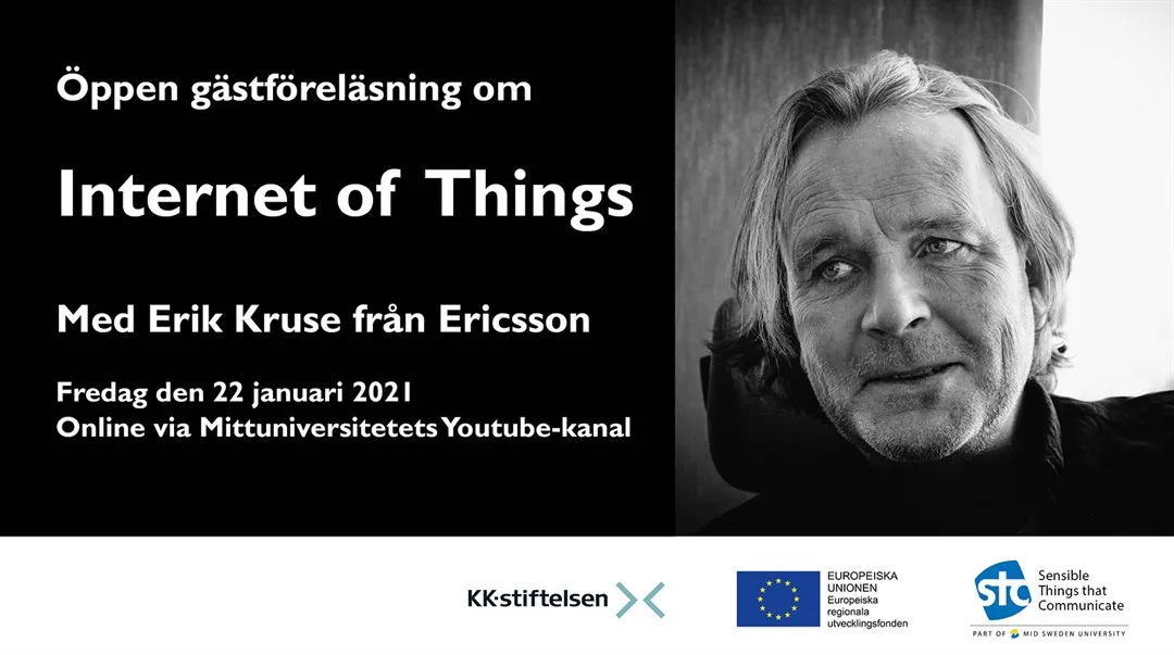 Öppen gästföreläsning om Internet of Things med Erik Kruse från Ericsson