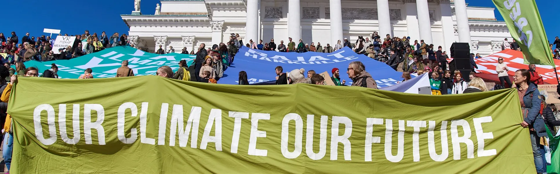 Klimatdemonstration i Helsingfors april 2019