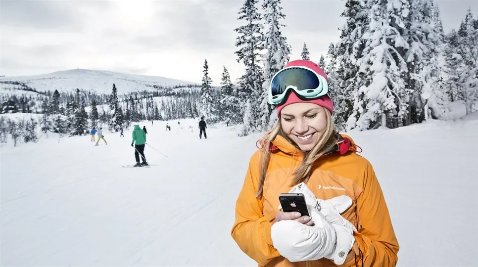 Skidanläggning liggande