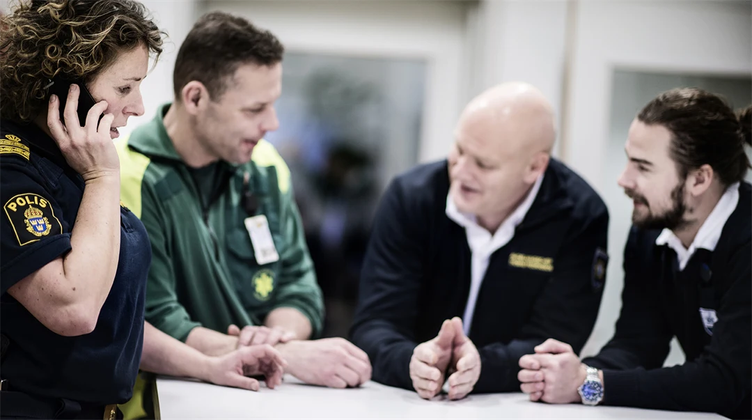 Polis, räddningstjänst, ambulans